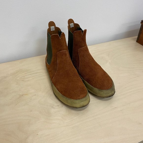 Made in Japan SMOCK Suede High Desert Boot in Brown - Picture 2 of 3